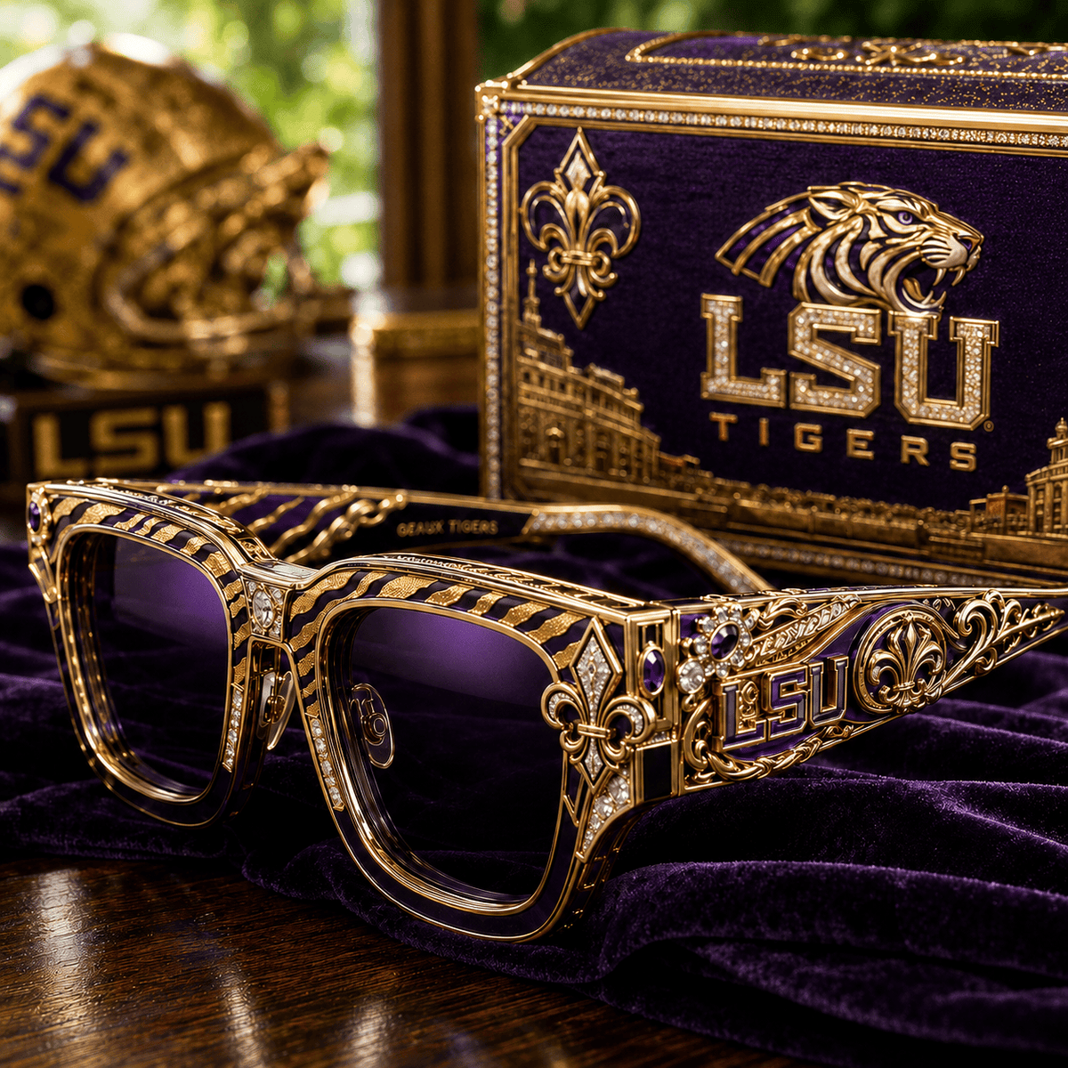 PREMIUM LSU UNISEX SUNGLASSES LNTH