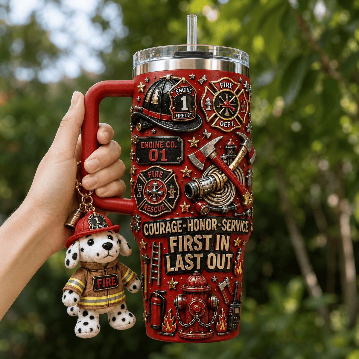 FRFT 40oz Tumbler With Handle DNBN
