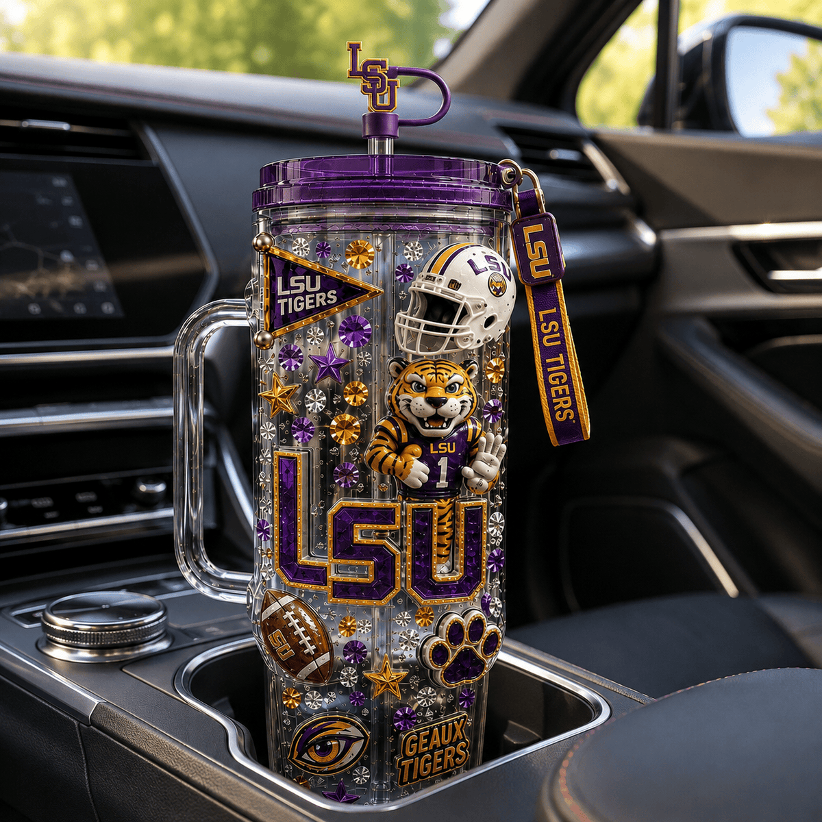 LSUT 40oz Tumbler With Handle NHVH