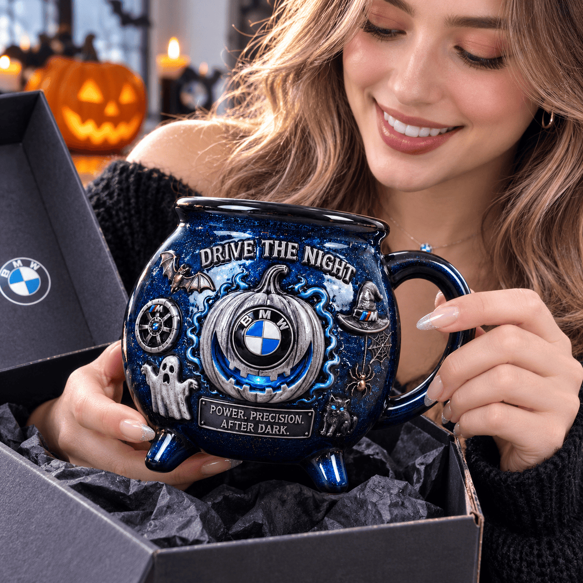 Premium BW Witch Cauldron Mug NPL