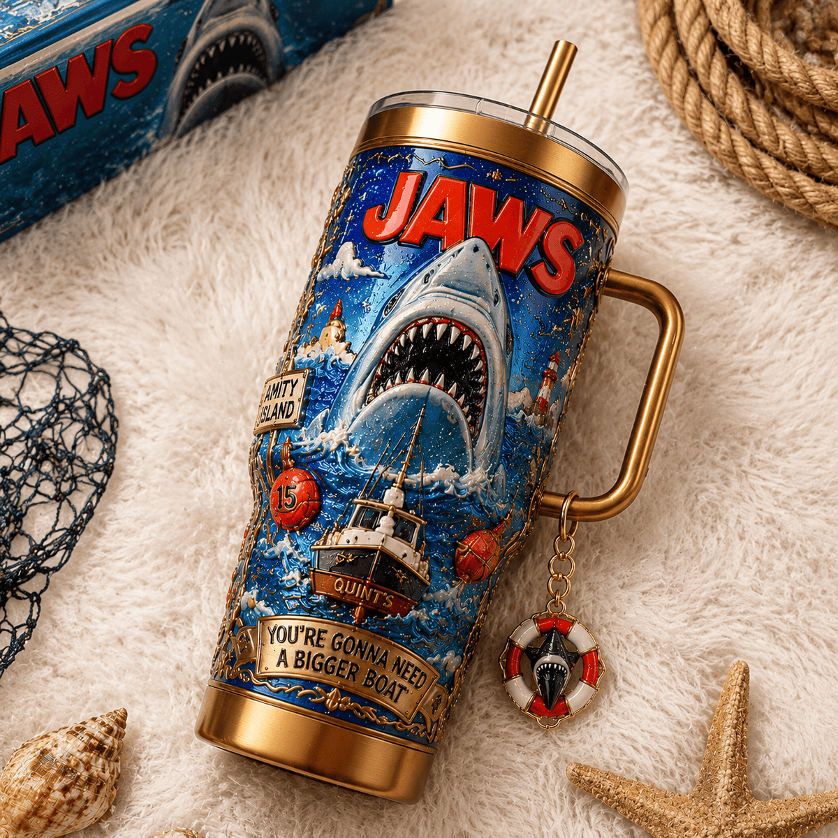 JAWS 40oz Tumbler With Handle TTNL
