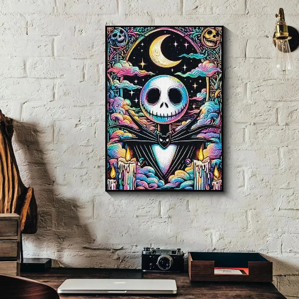 Skull Villain Diamond Painting Art Maleficent Evil Queen 5D DIY Full Diamond Embroidery Mosaic Cross Stitch Kits Home Decoration